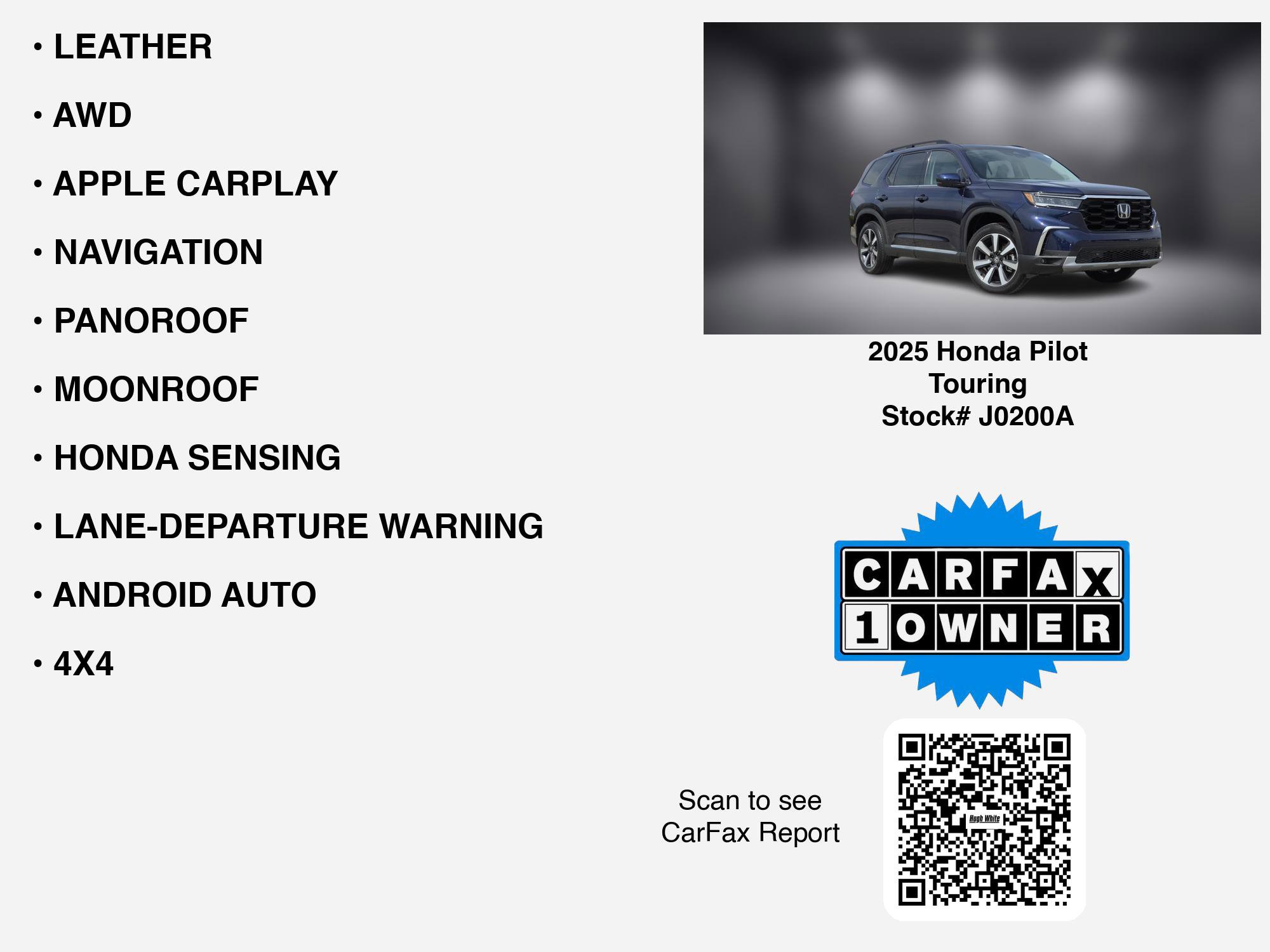 2025 Honda Pilot Touring