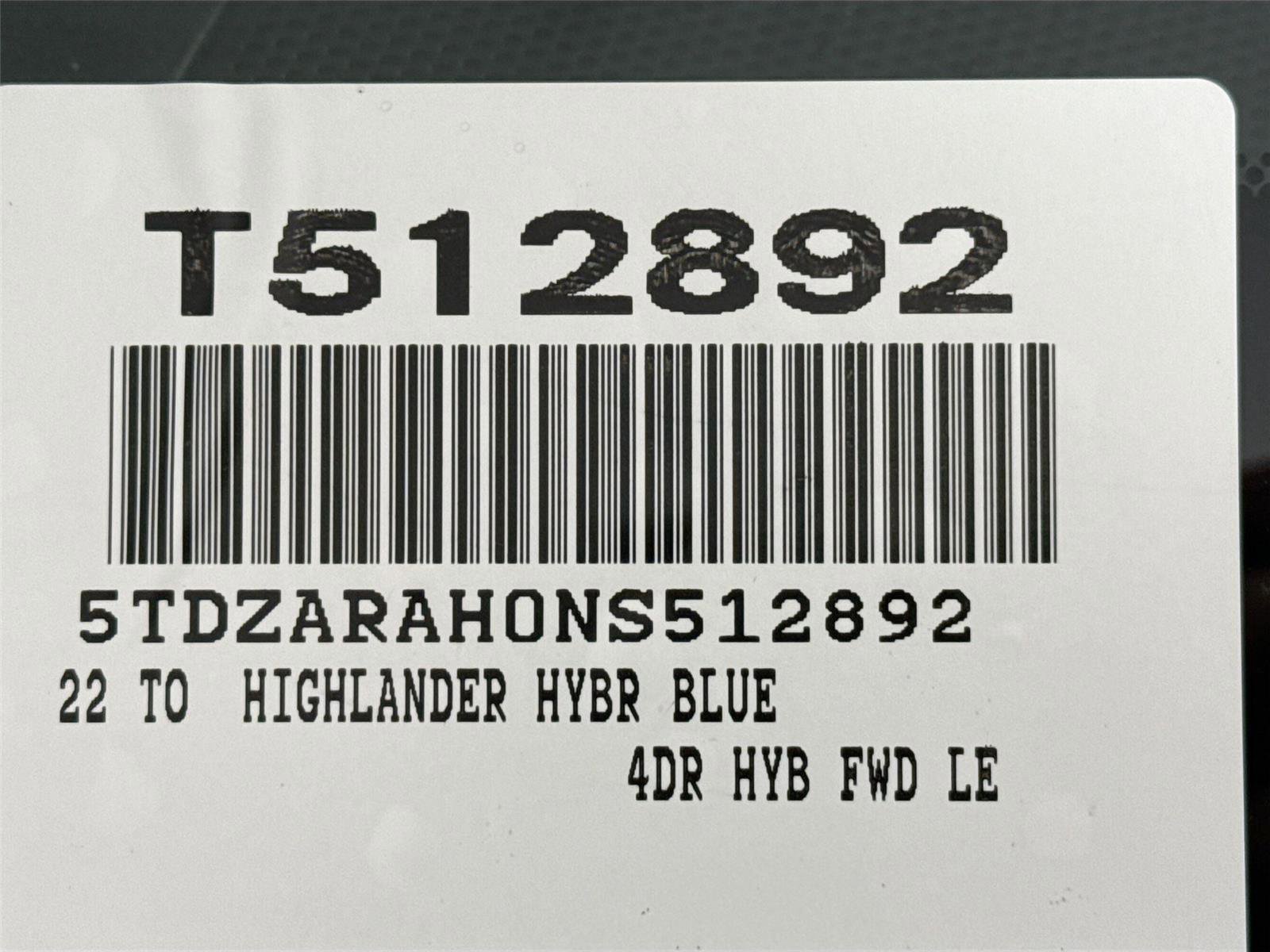 2022 Toyota Highlander LE