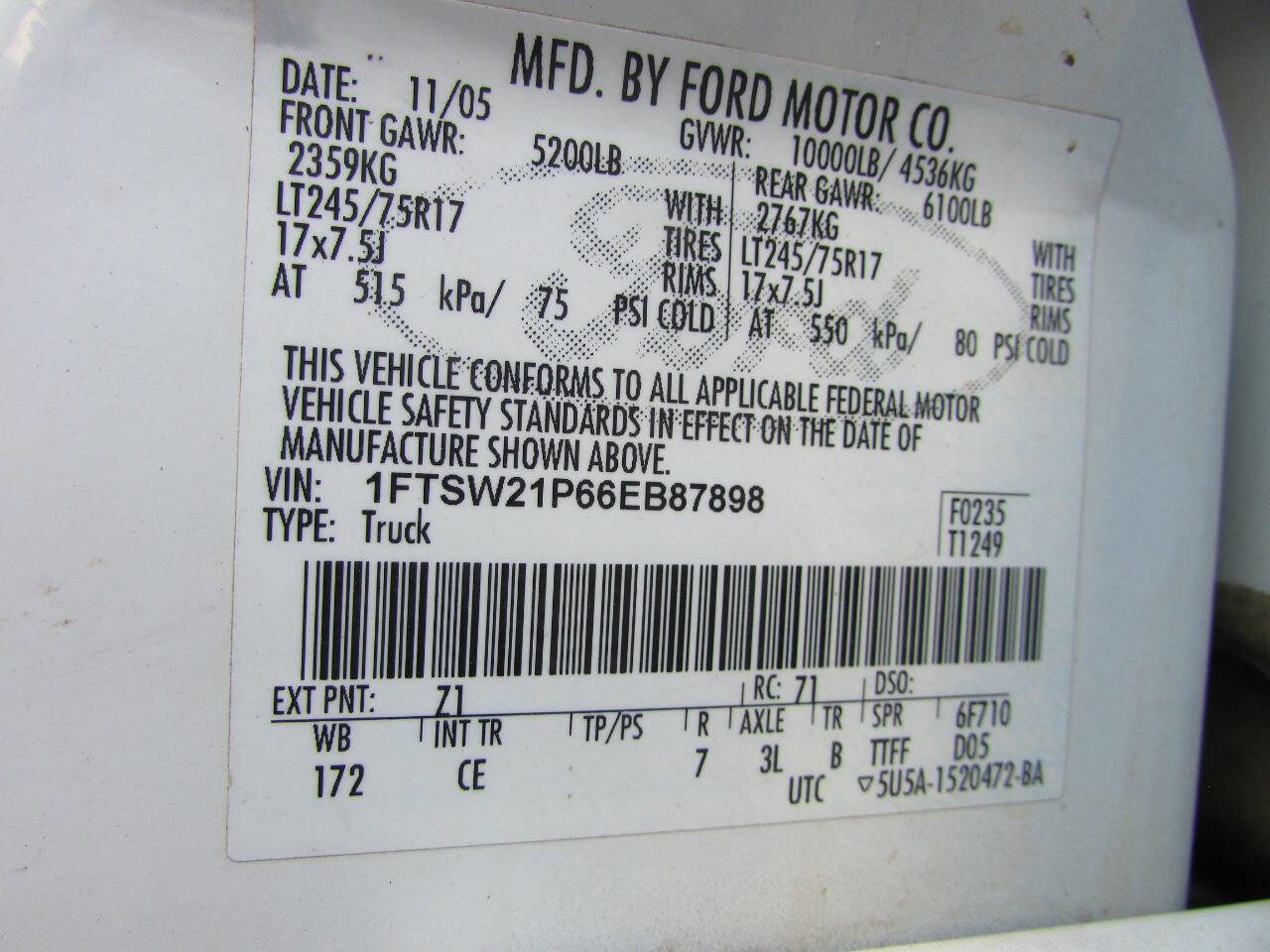 2006 Ford F250 Lariat