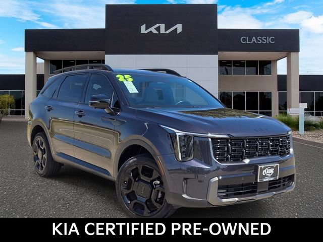 Certified 2025 Kia Sorento SX Prestige w/ Olive Brown Leather Package