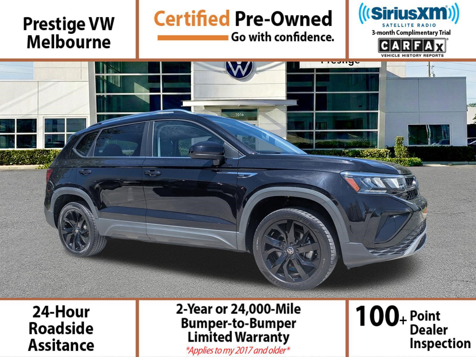 Certified 2023 Volkswagen Taos SE w/ Black Wheel Package
