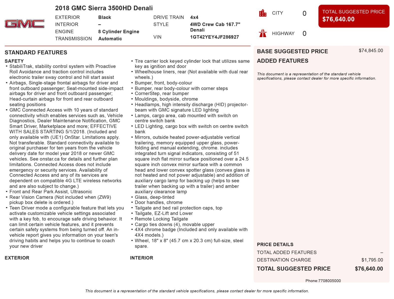 2018 GMC Sierra 3500 Denali