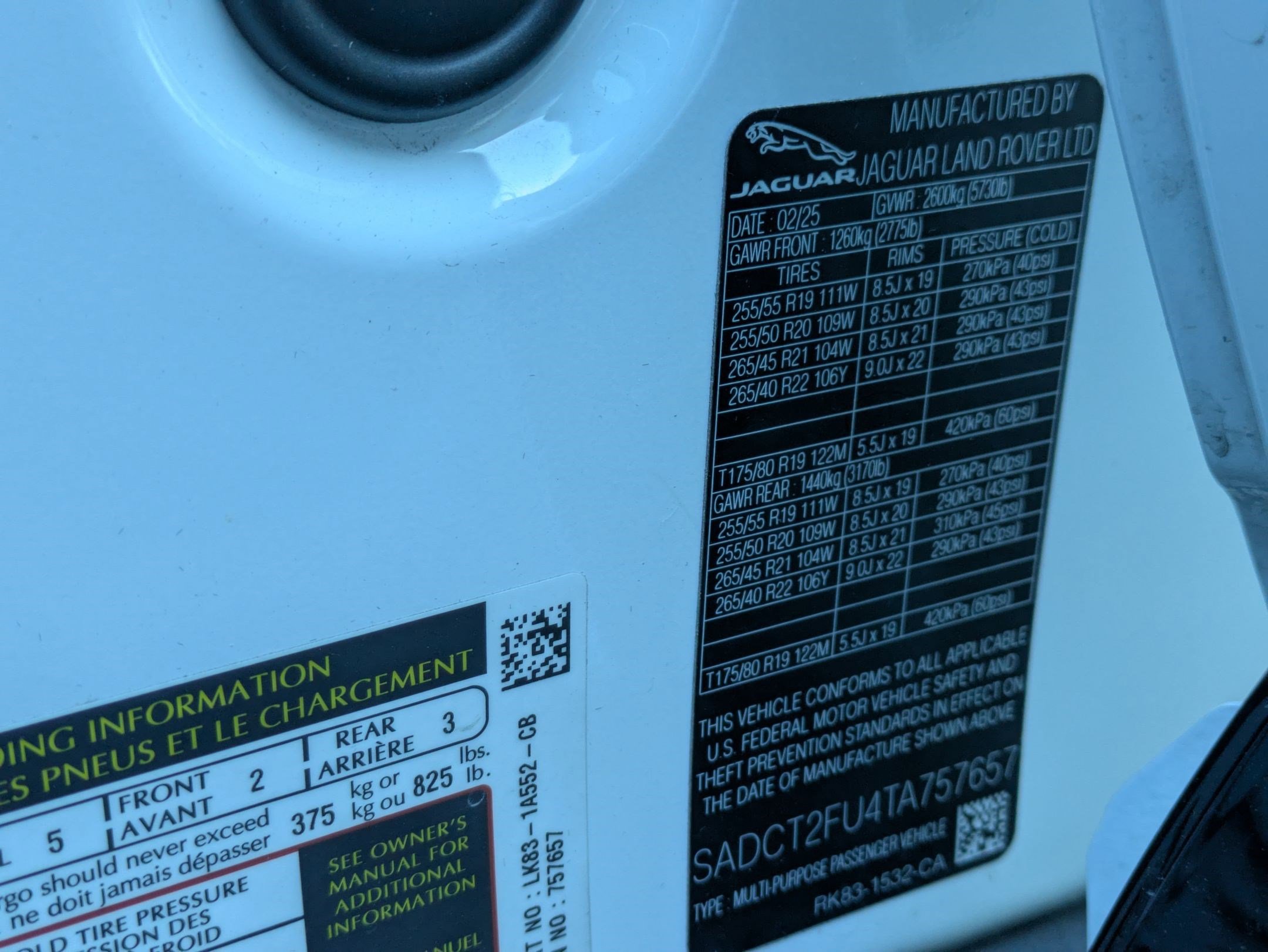 2026 Jaguar F-PACE R-Dynamic S