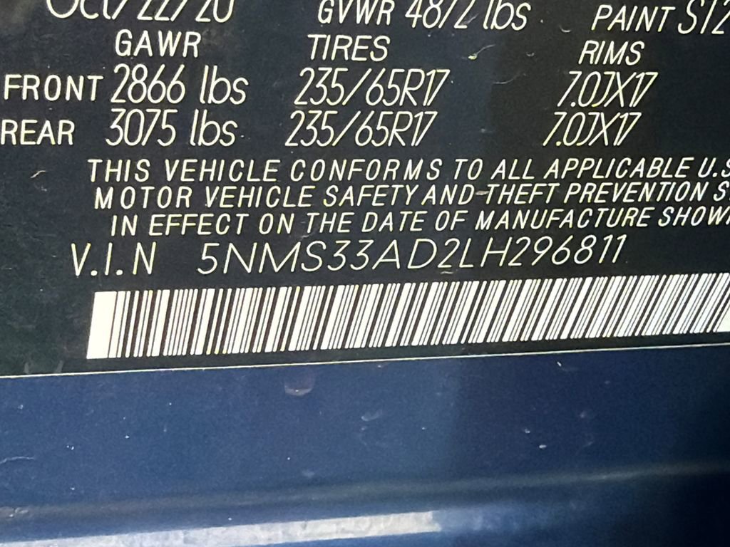 2020 Hyundai Santa Fe SEL