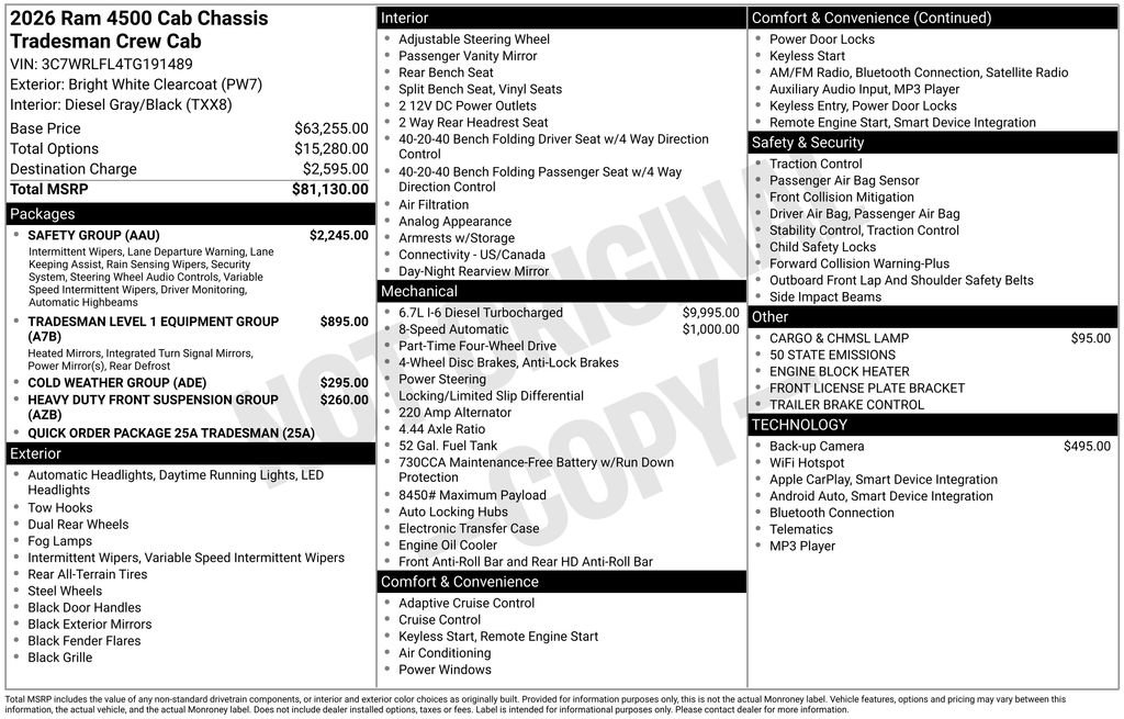 2026 RAM 4500 Tradesman