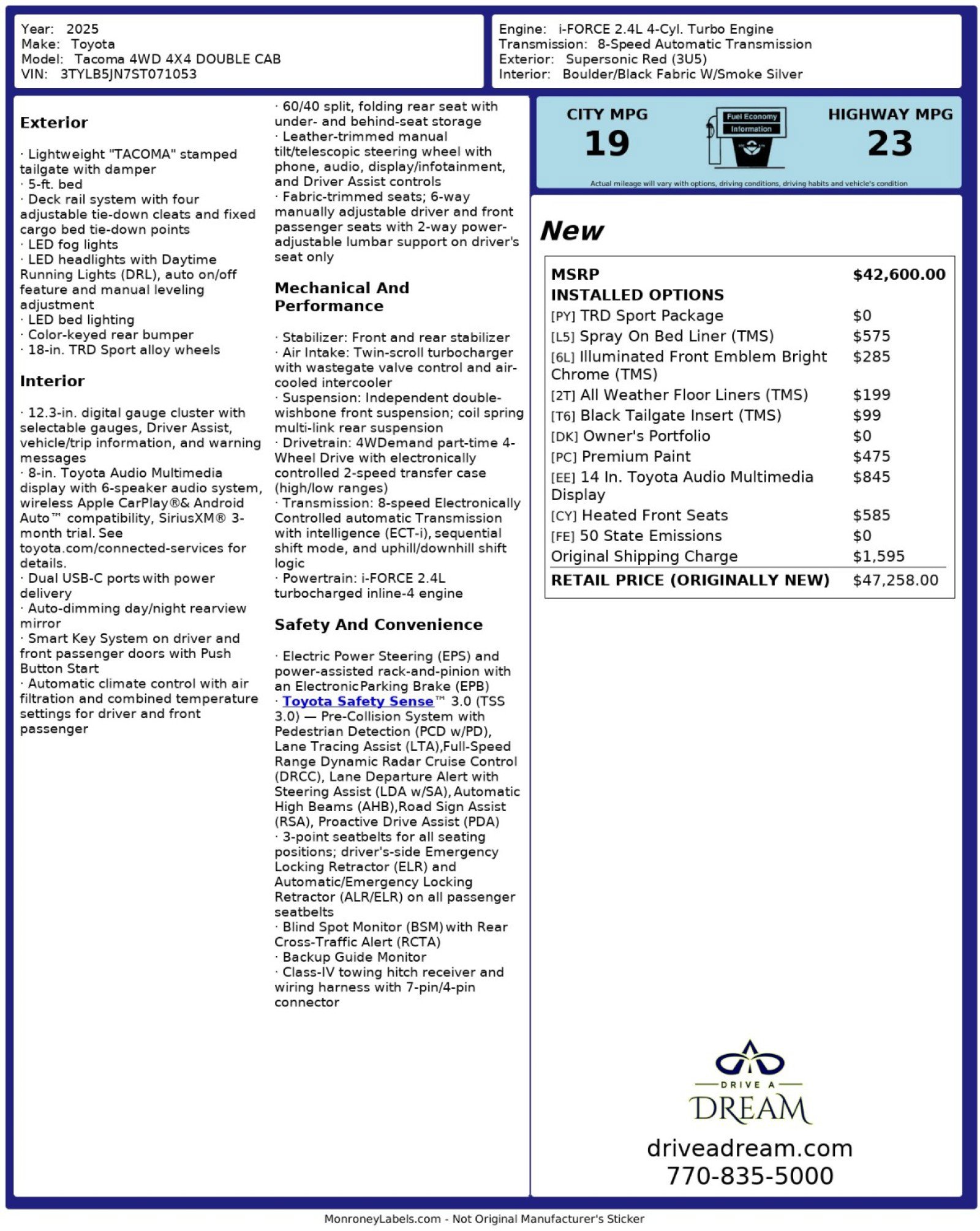 2025 Toyota Tacoma TRD Sport