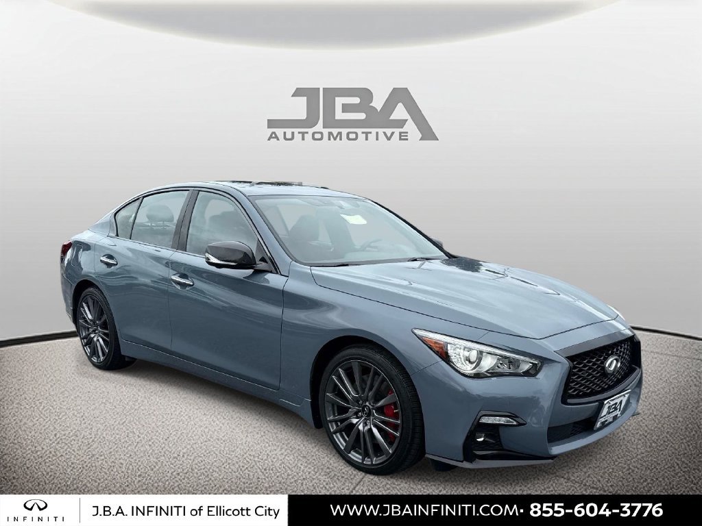 Certified 2023 INFINITI Q50 Red Sport 400 w/ Carbon Fiber Package