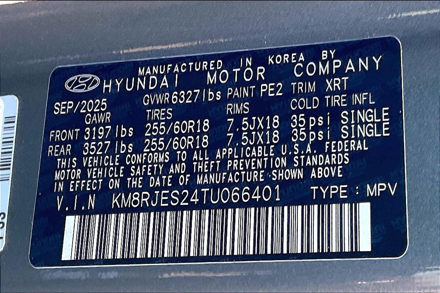 2026 Hyundai Palisade XRT Pro