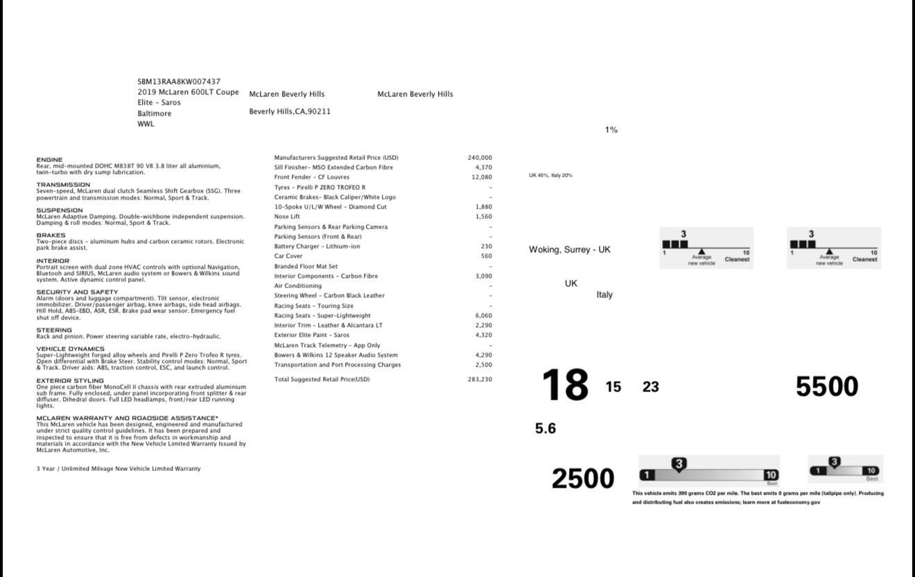 Used 2019 McLaren 600LT photo 63