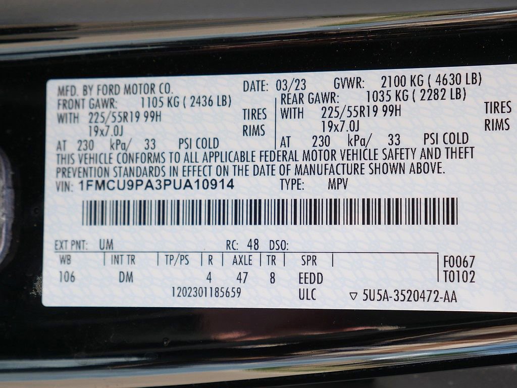 2023 Ford Escape ST-Line Elite