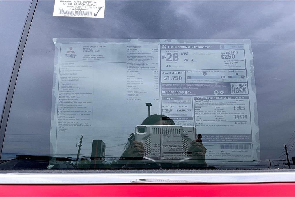 2026 Mitsubishi Outlander FWD