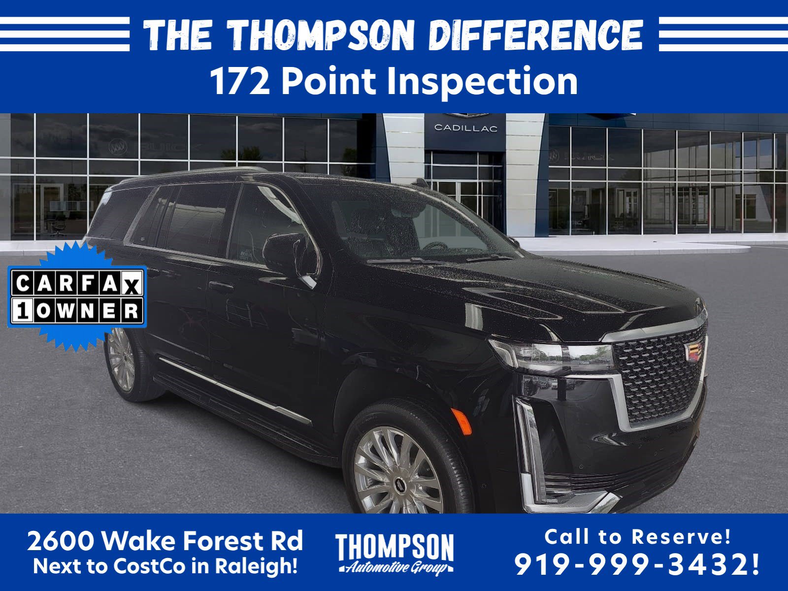 Certified 2023 Cadillac Escalade ESV Premium Luxury w/ Performance Package