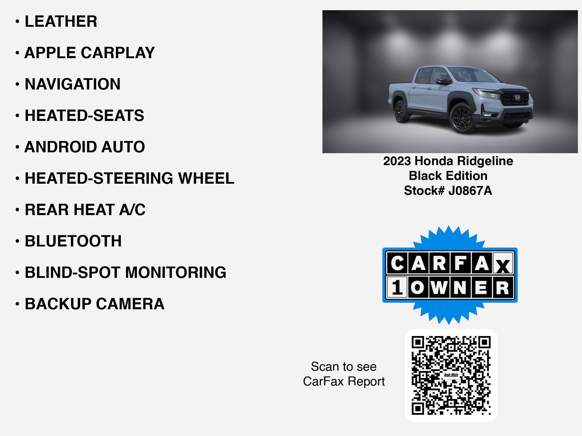 2023 Honda Ridgeline Black Edition