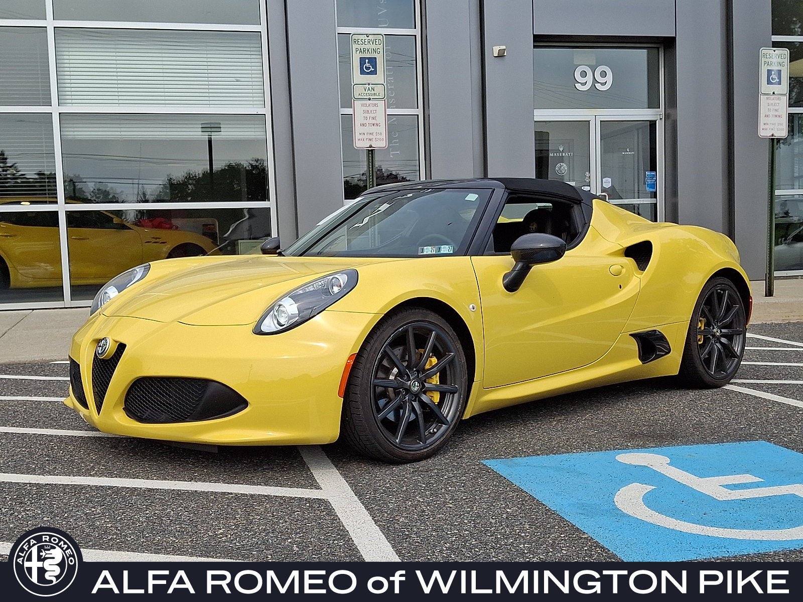 Used 2015 Alfa Romeo 4C Spider w/ Spider Track Package 2