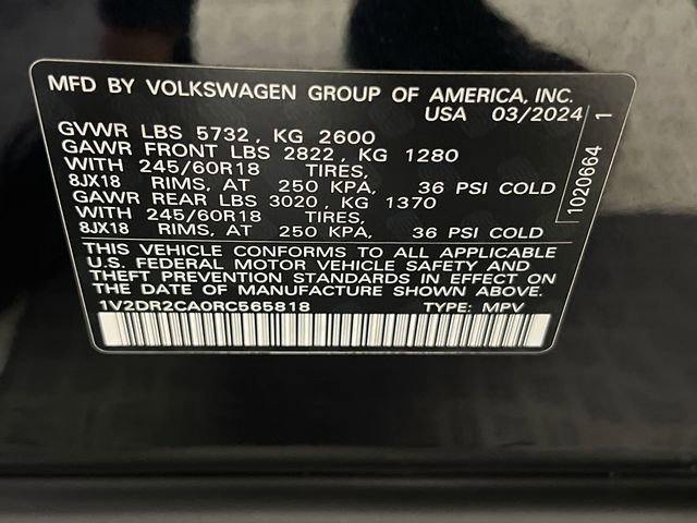 2024 Volkswagen Atlas SE