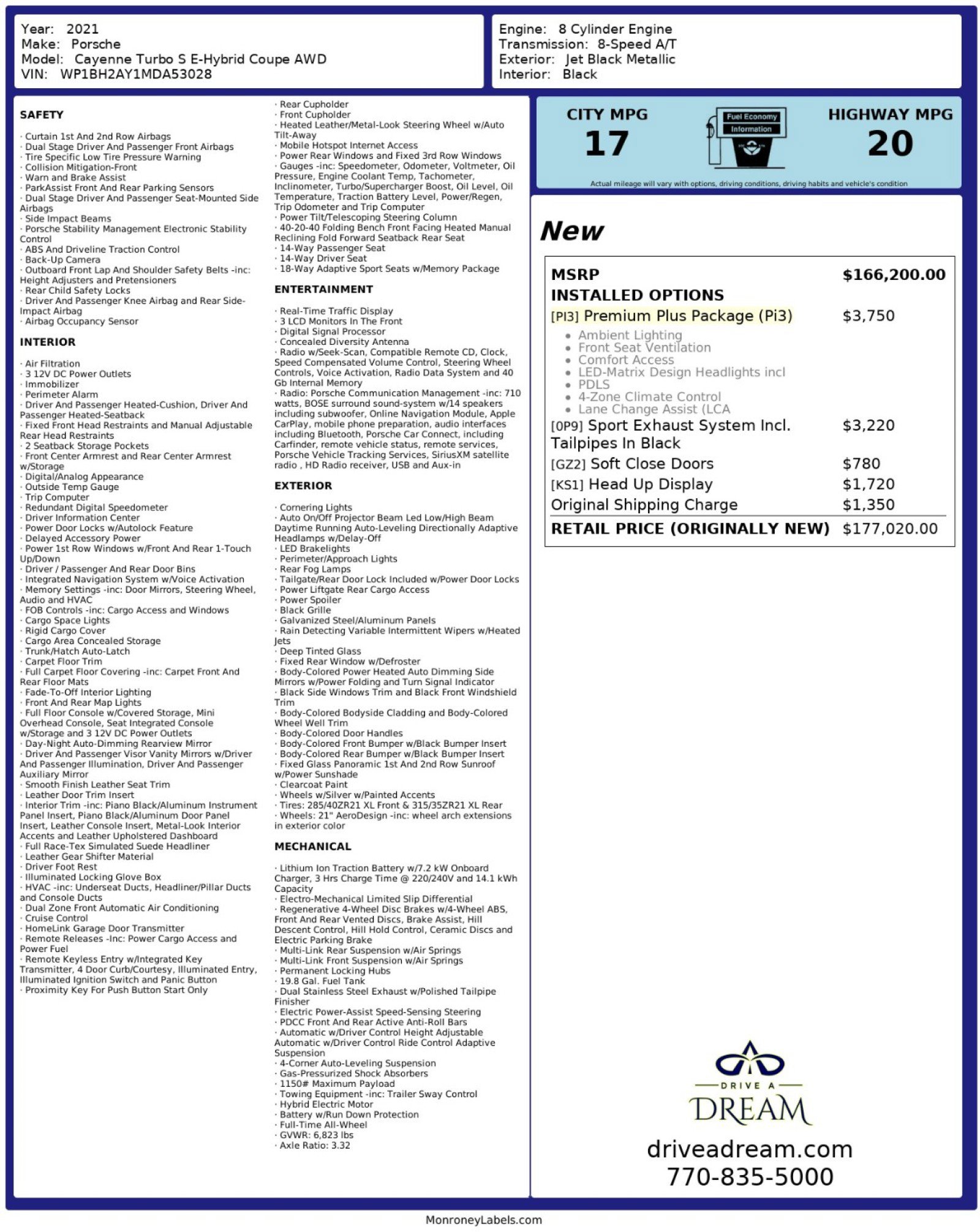 2021 Porsche Cayenne Turbo S