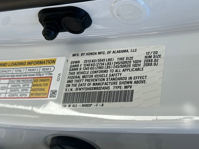 2021 Honda Pilot Touring