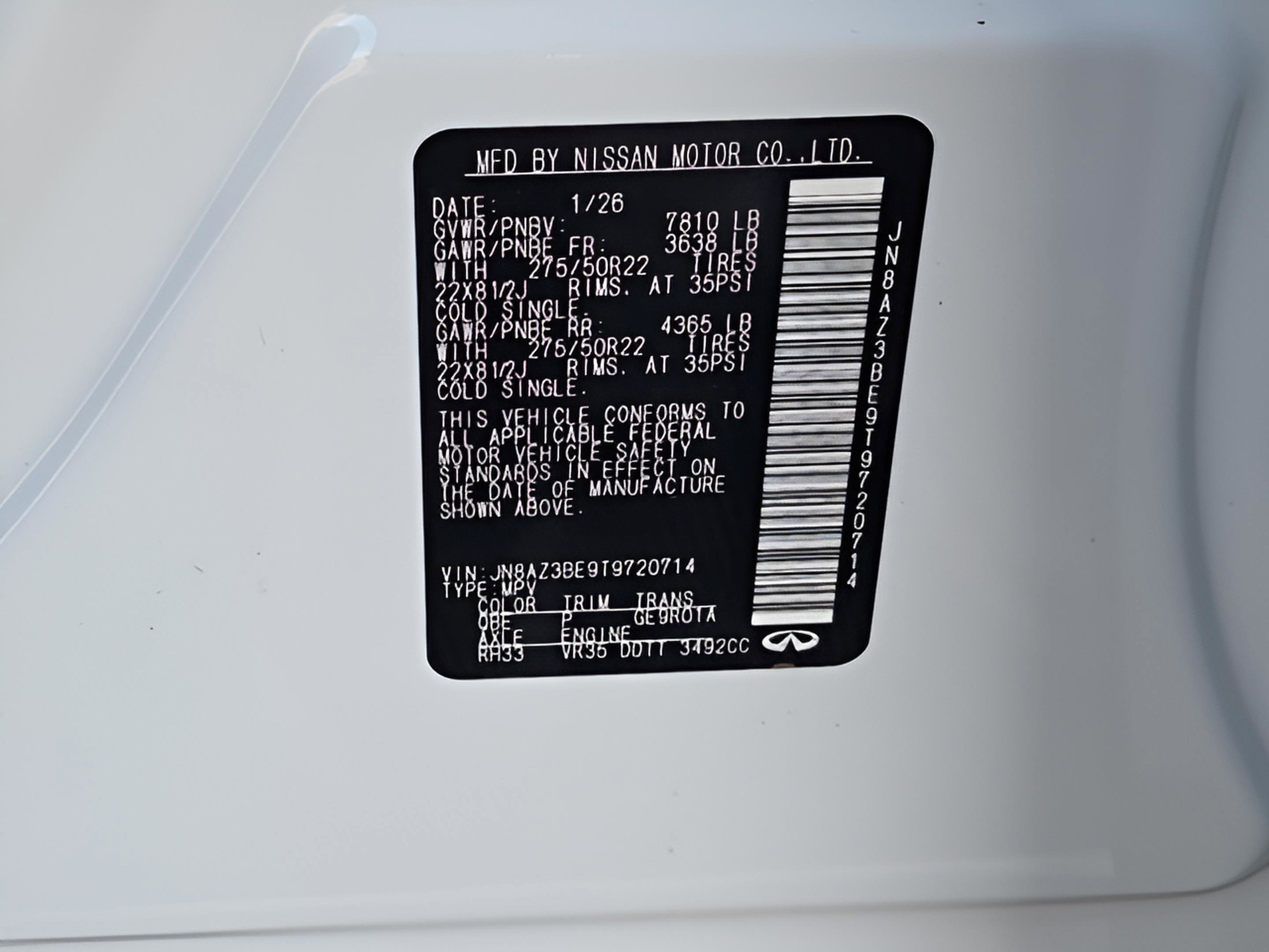 2026 INFINITI Qx80 Luxe