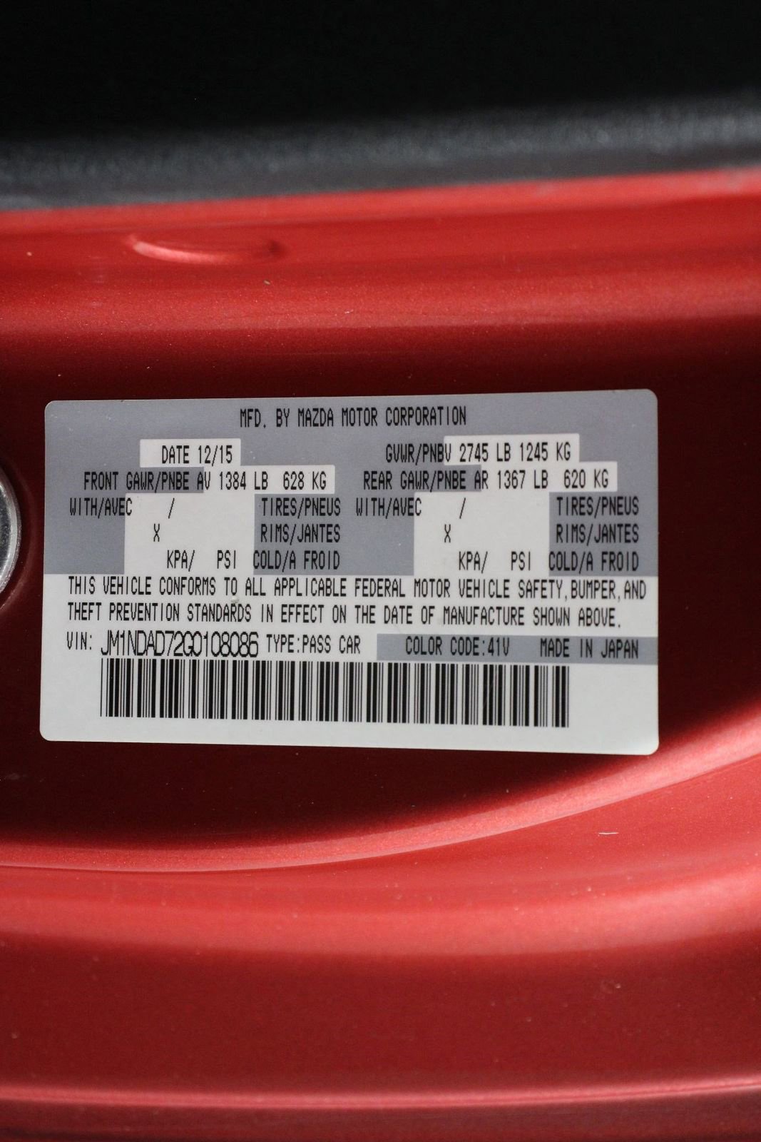 2016 MAZDA MX-5 Miata Grand Touring