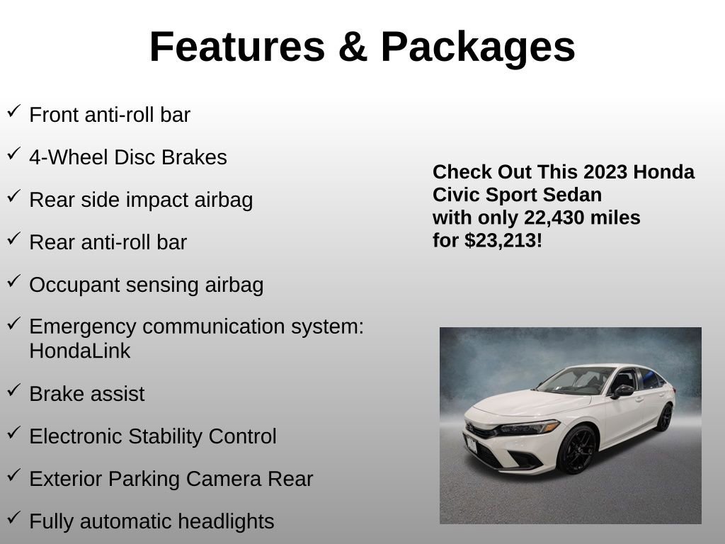 2023 Honda Civic Sport