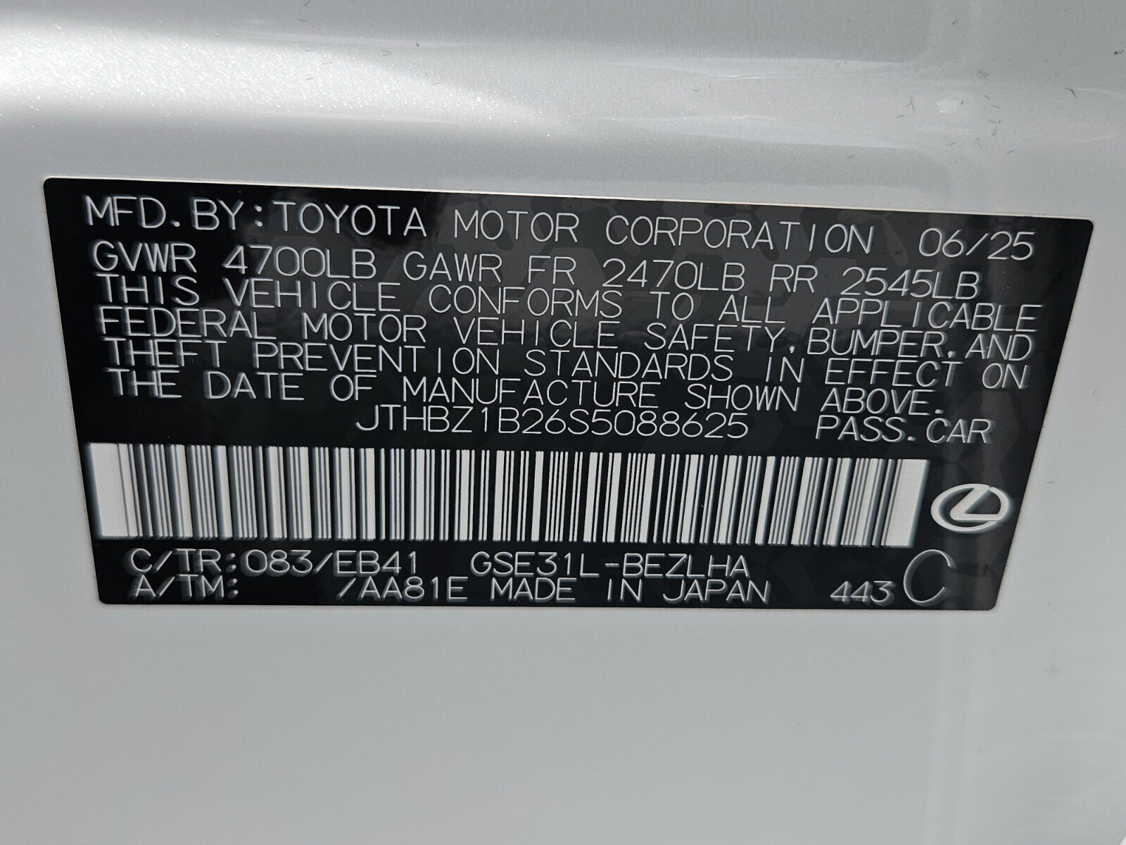 2025 Lexus IS 350 F Sport