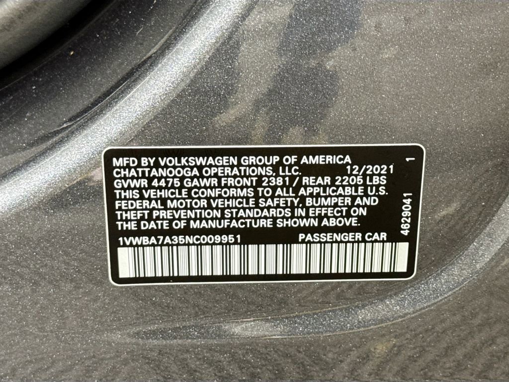 2022 Volkswagen Passat 2.0T