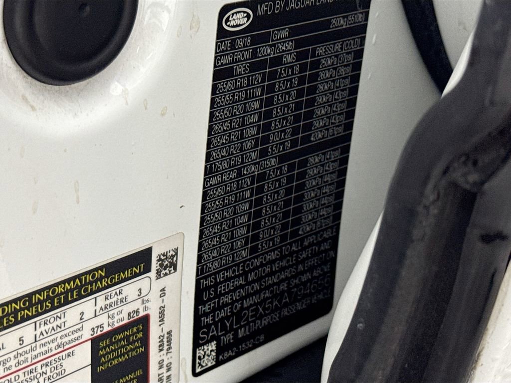 2019 Land Rover Range Rover Velar R-Dynamic SE