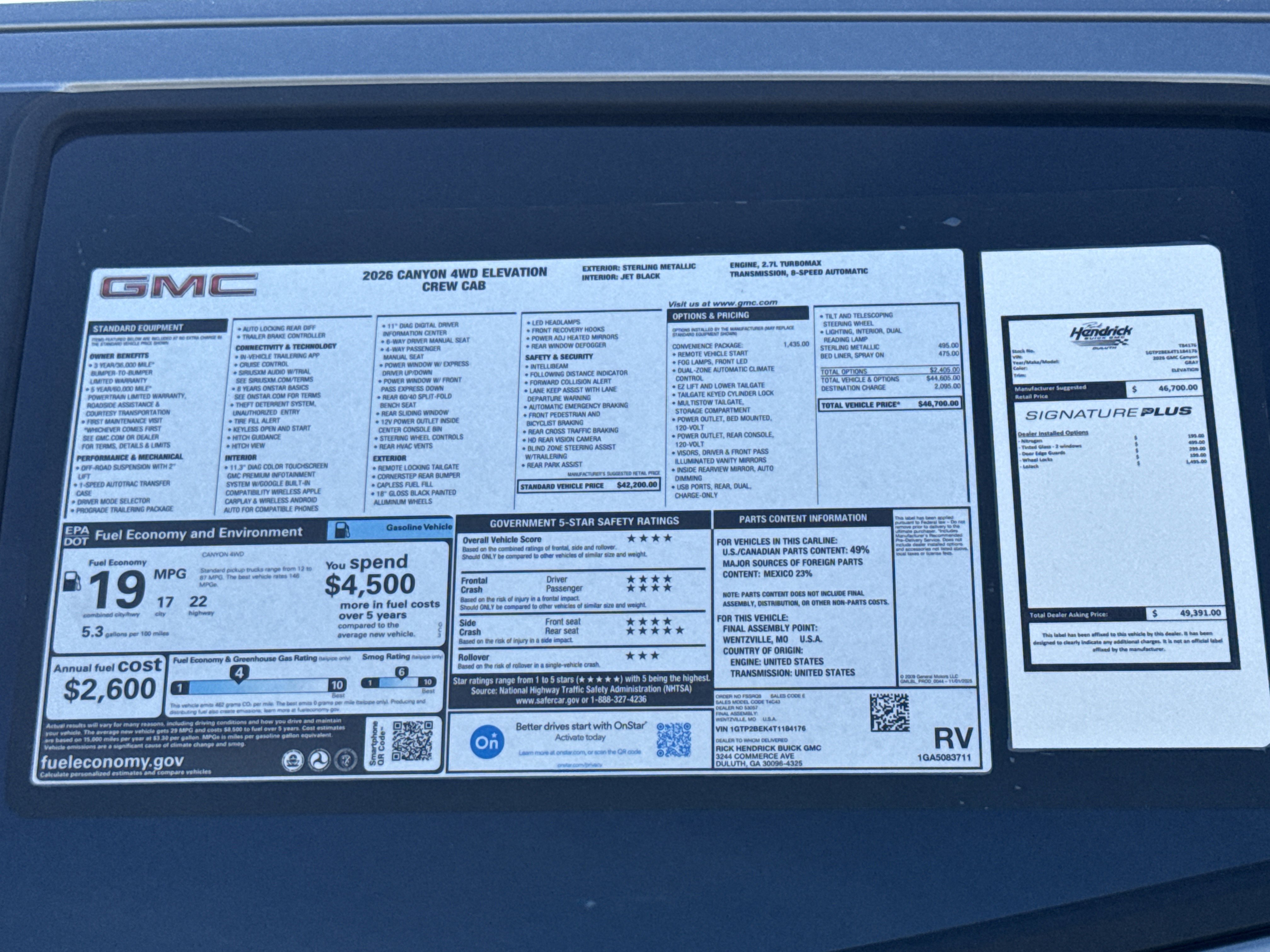 2026 GMC Canyon Elevation