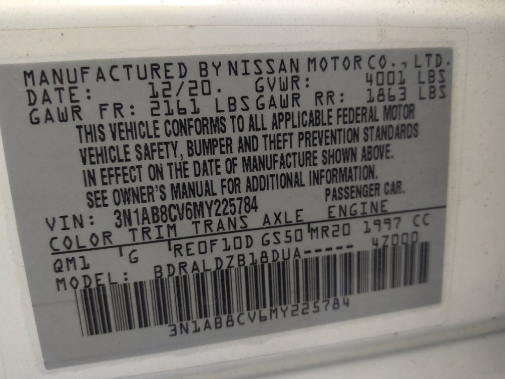 2021 Nissan Sentra SV