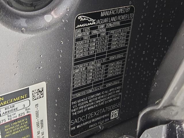 2026 Jaguar F-Pace R-Dynamic S