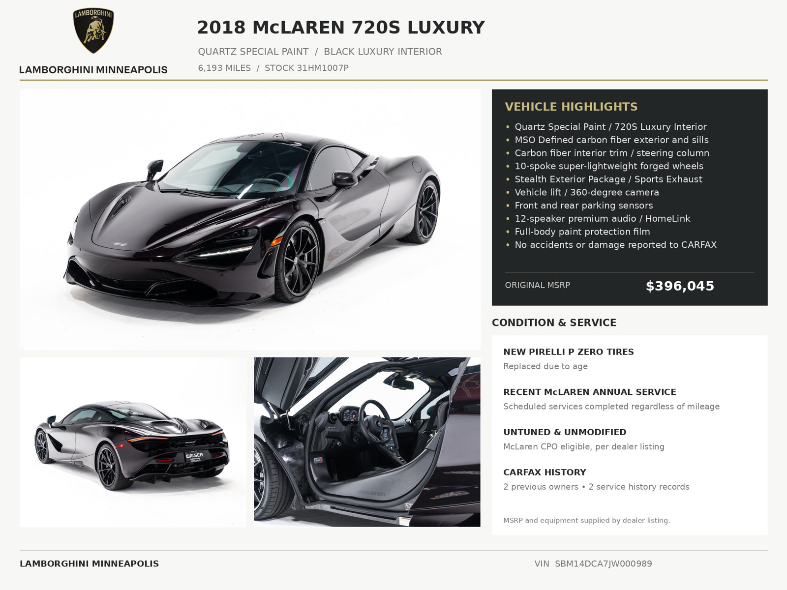Used 2018 McLaren 720S Luxury 2