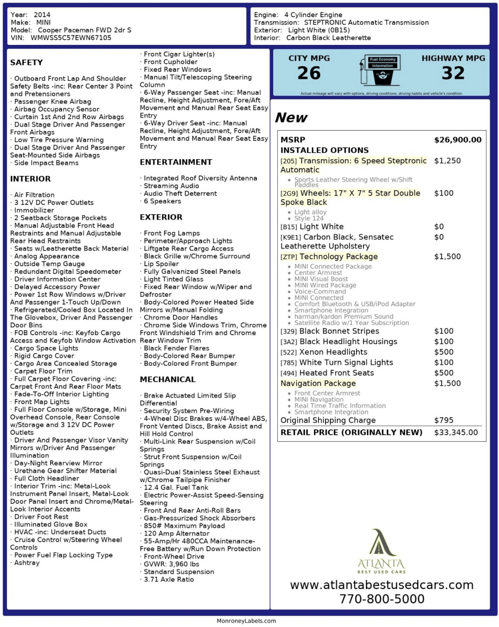 2014 MINI Cooper Paceman S