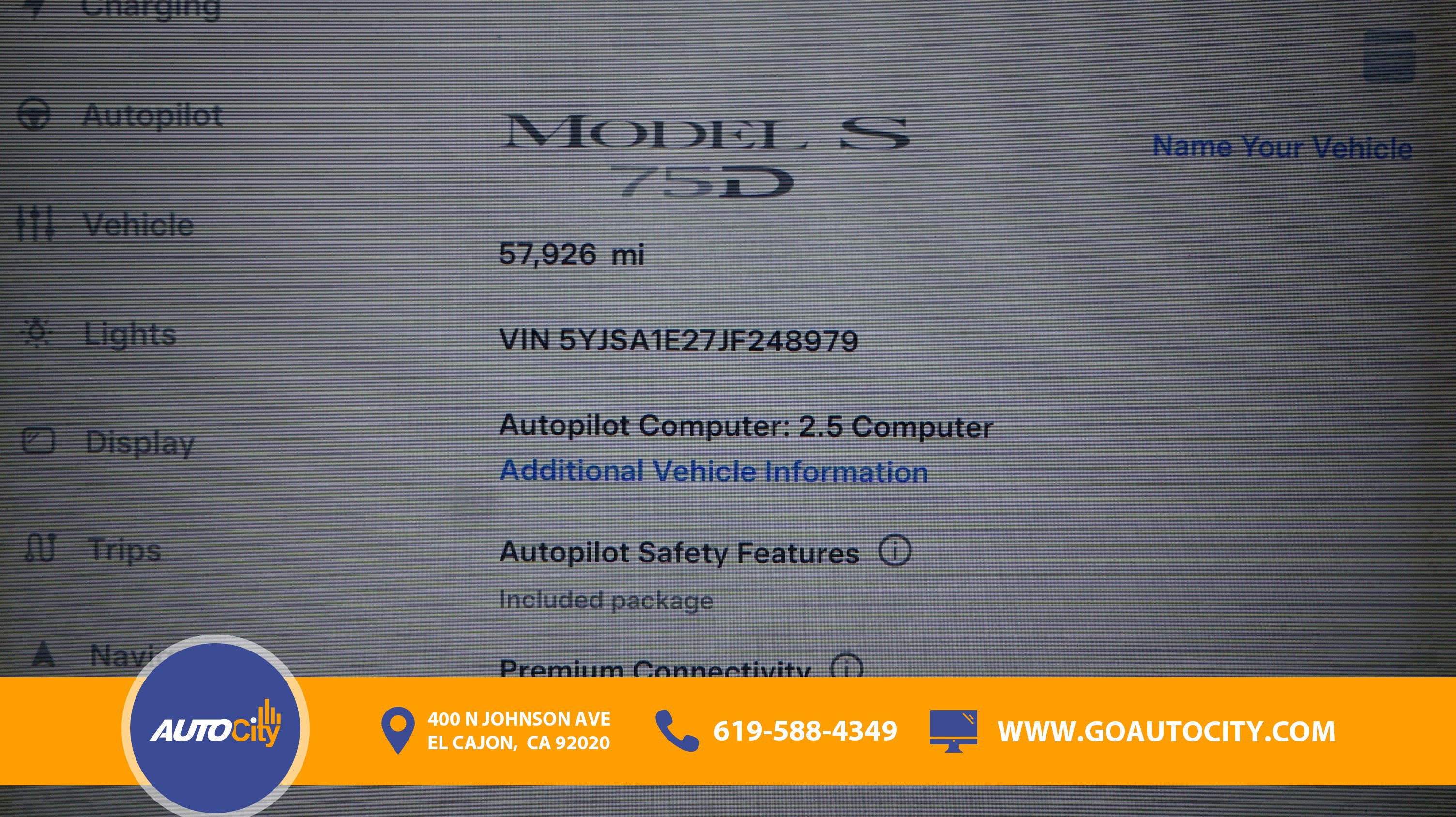 2018 Tesla Model S 75D