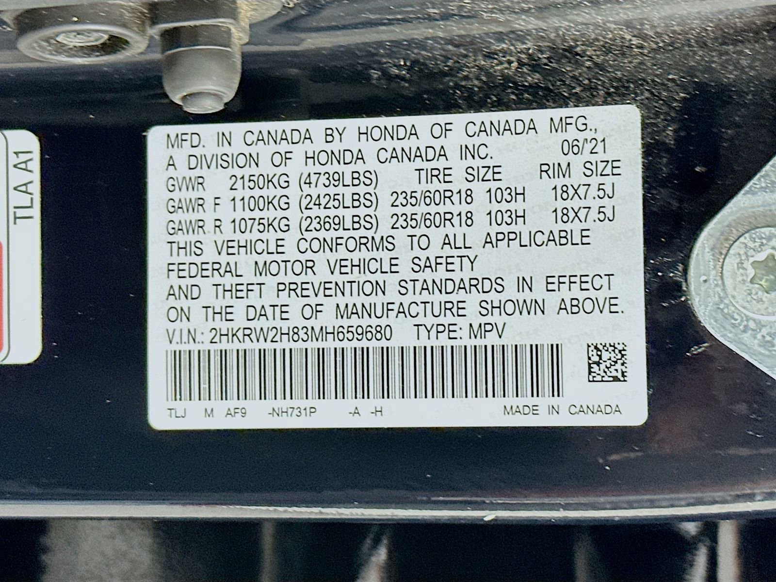 2021 Honda CR-V EX-L