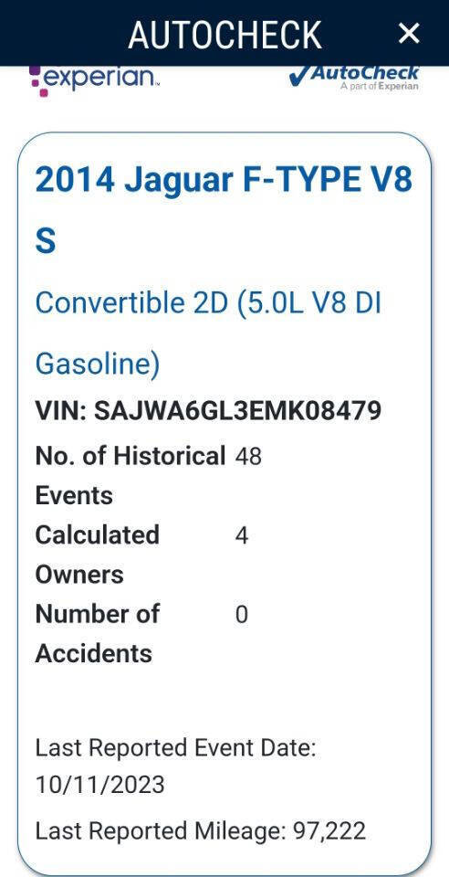 2014 Jaguar F-Type S