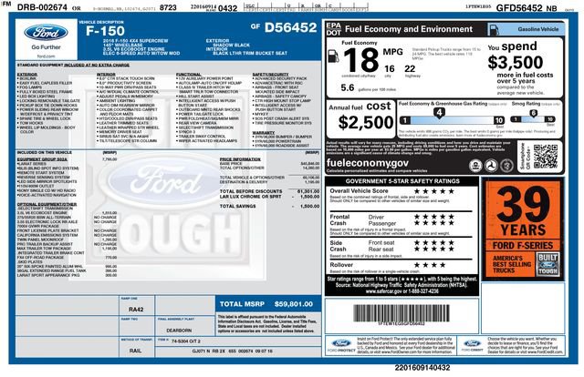 2016 Ford F150 Lariat