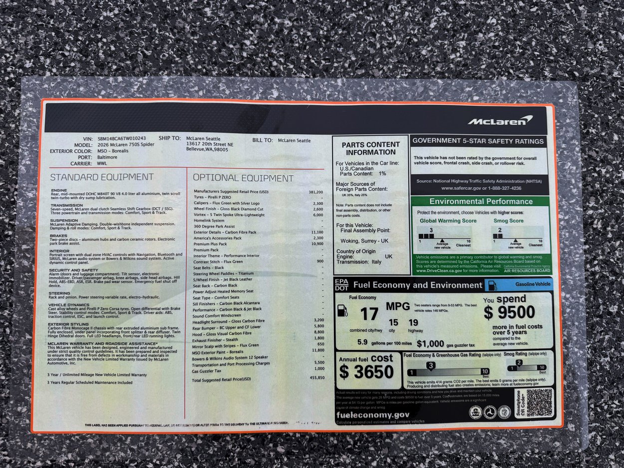 New 2026 McLaren 750S Spider photo 47