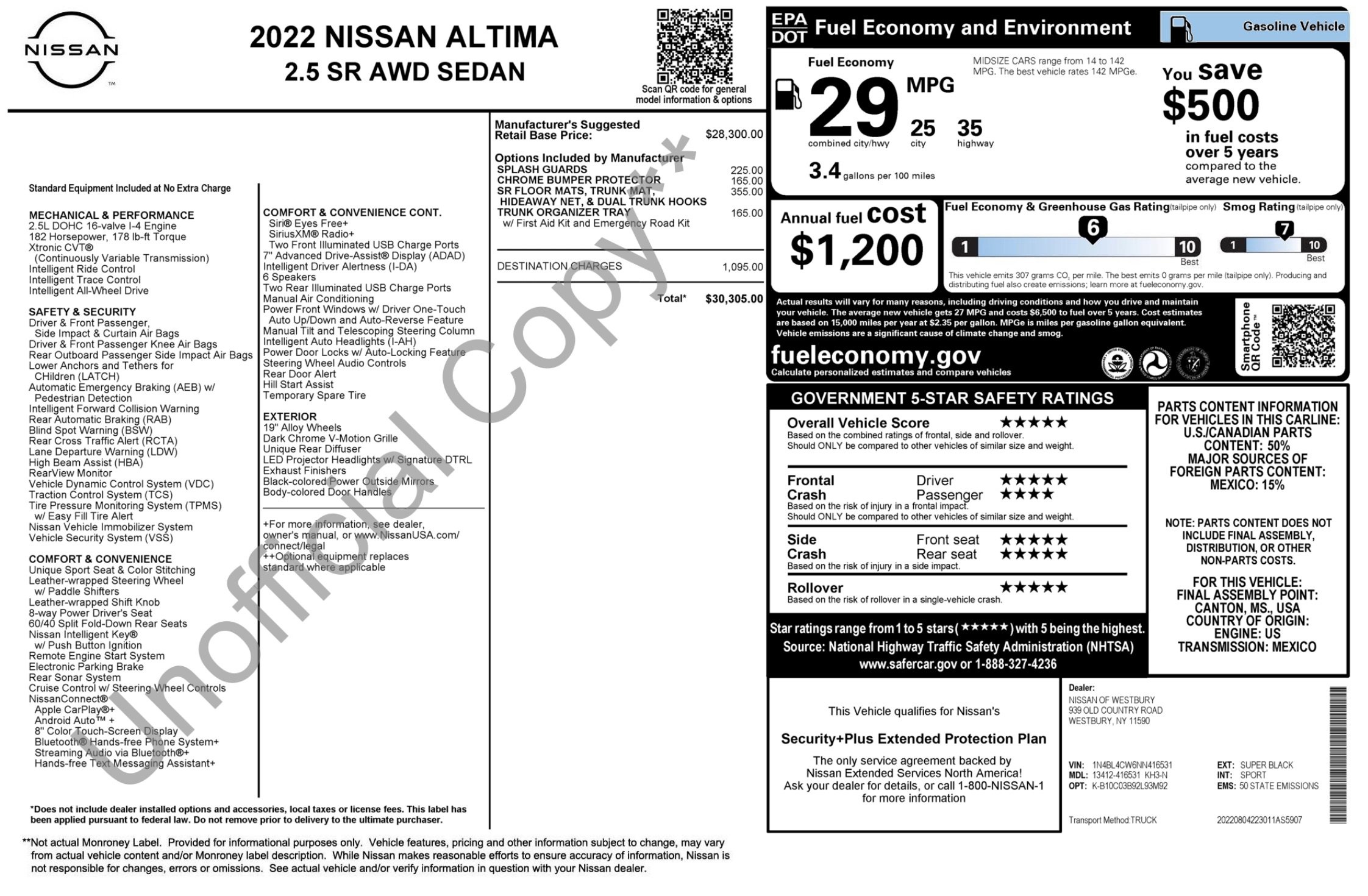 2022 Nissan Altima 2.5 SR