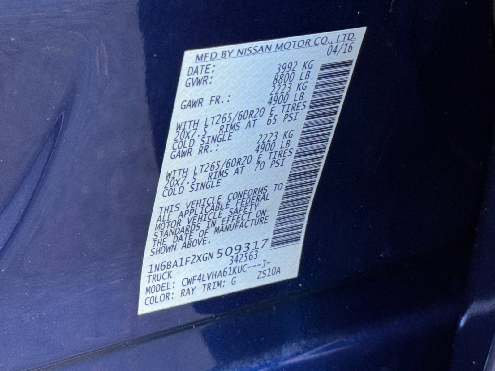 2016 Nissan Titan SL