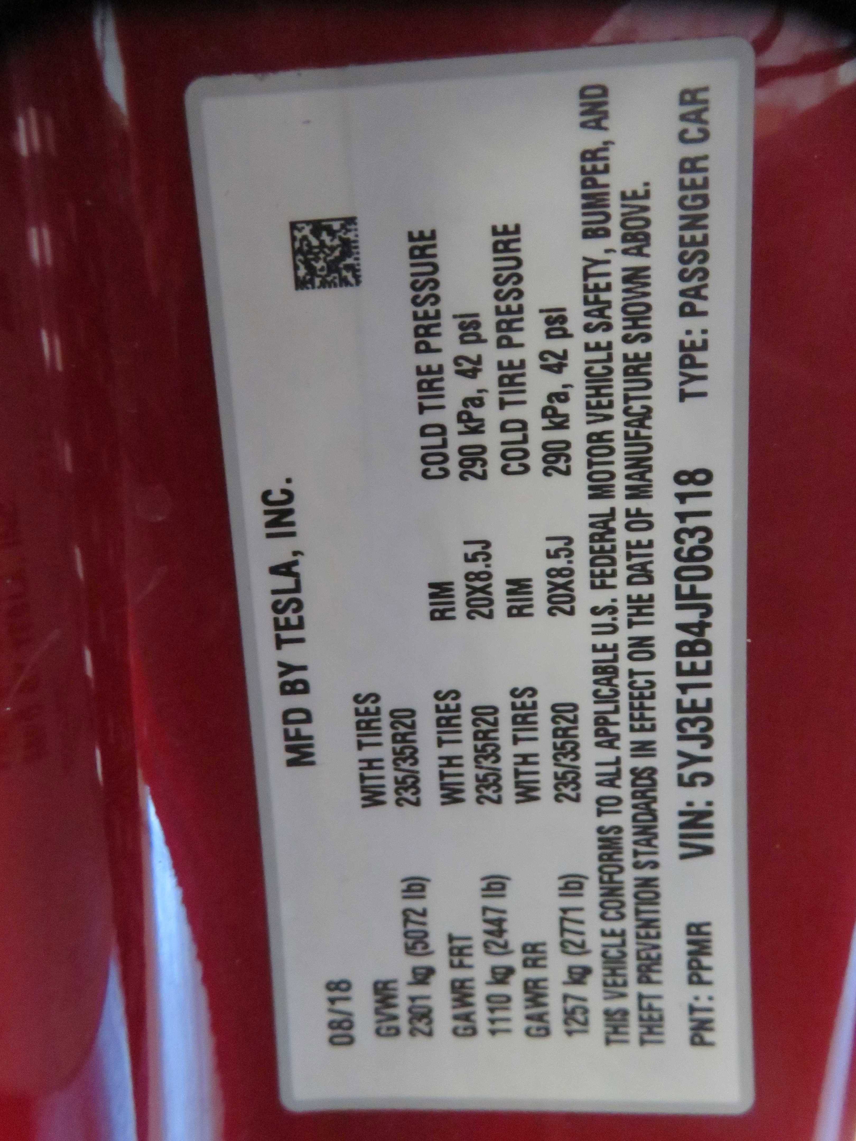 2018 Tesla Model 3 Performance