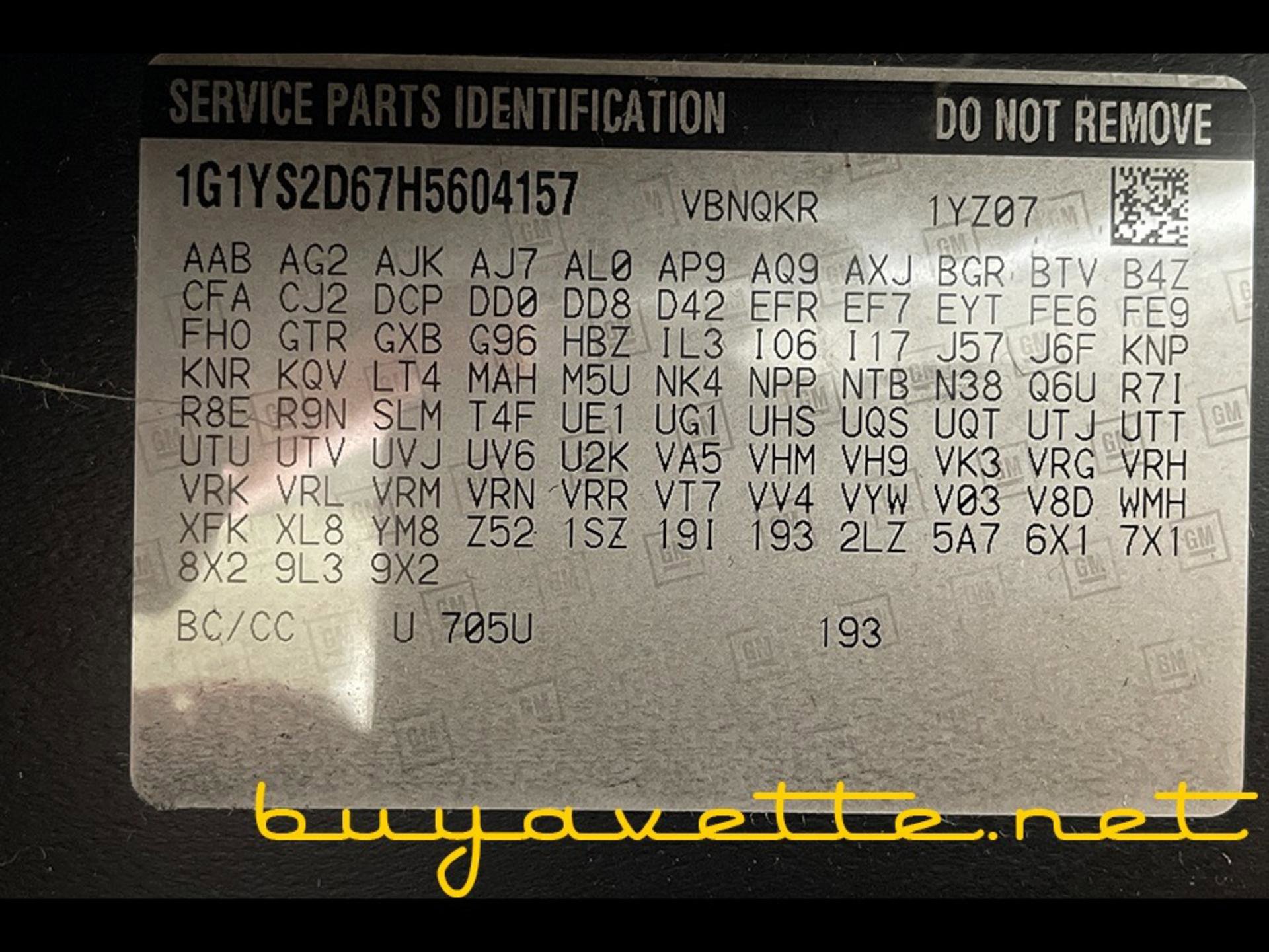 2017 Chevrolet Corvette Z06