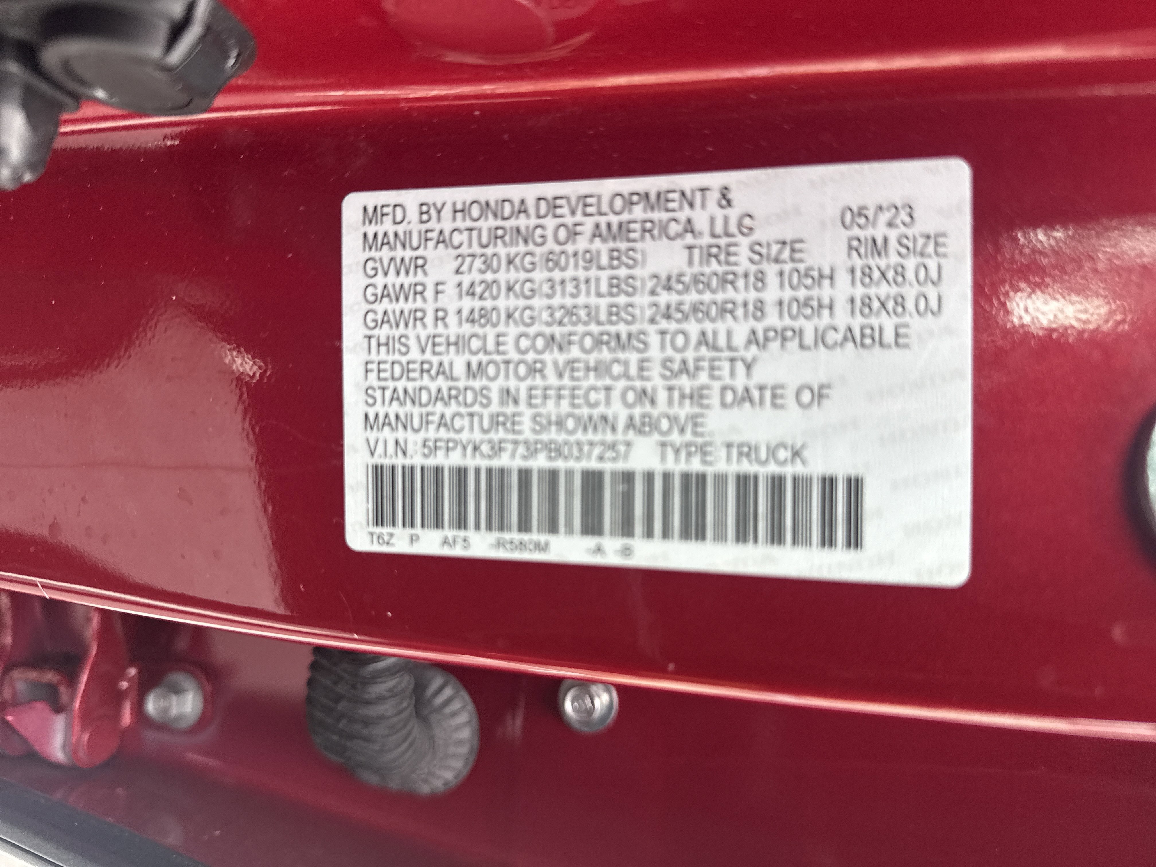 2023 Honda Ridgeline RTL-E