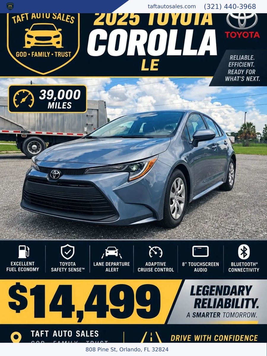 Used 2025 Toyota Corolla LE