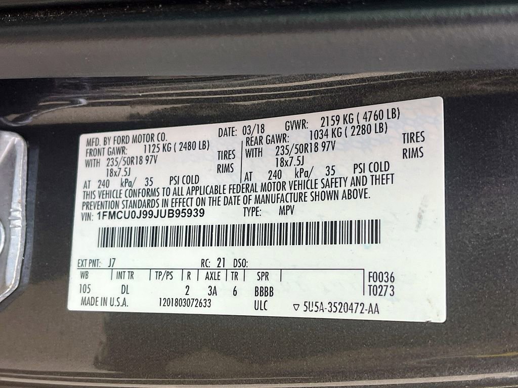 2018 Ford Escape Titanium