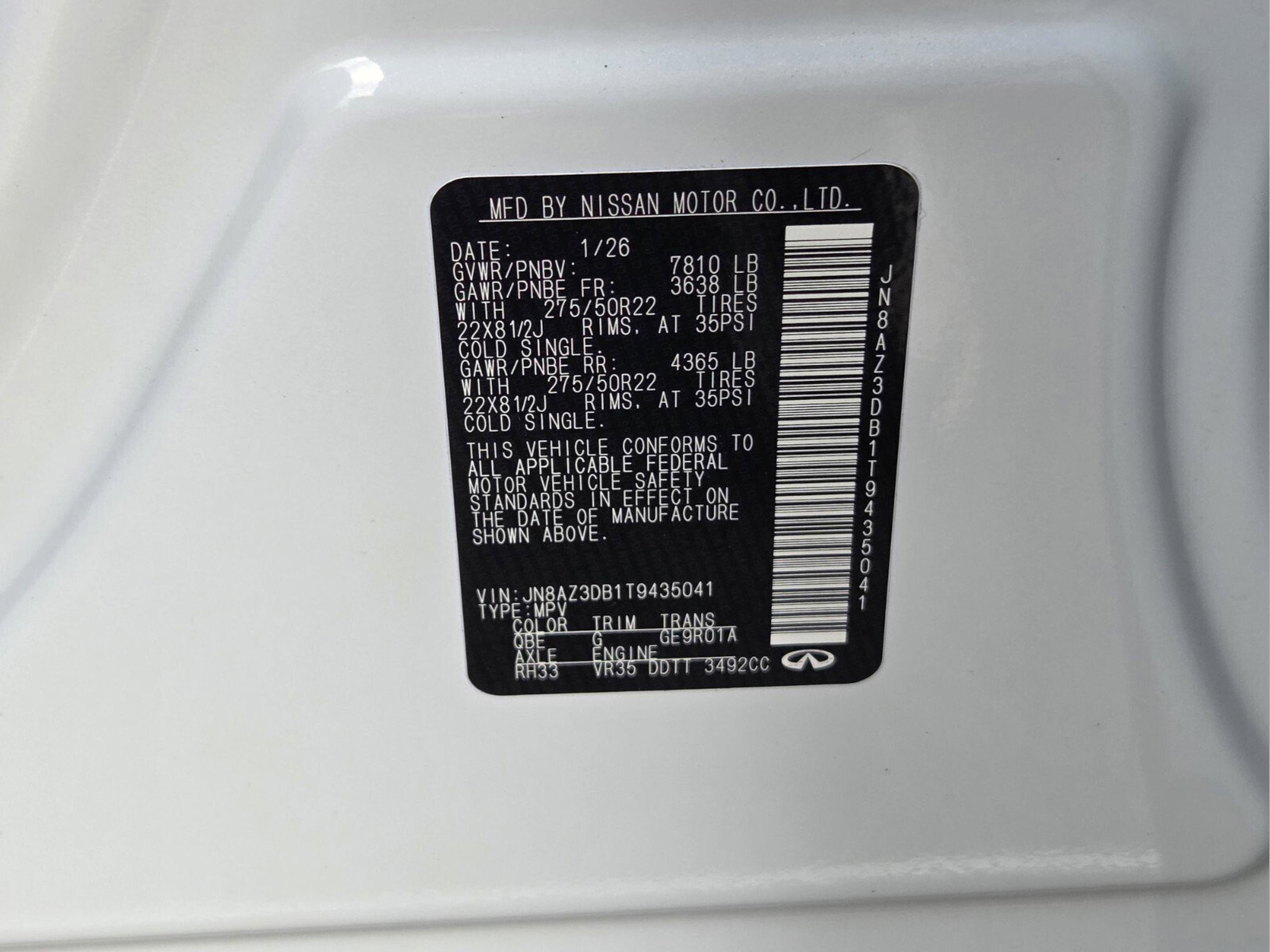 2026 INFINITI Qx80 4WD