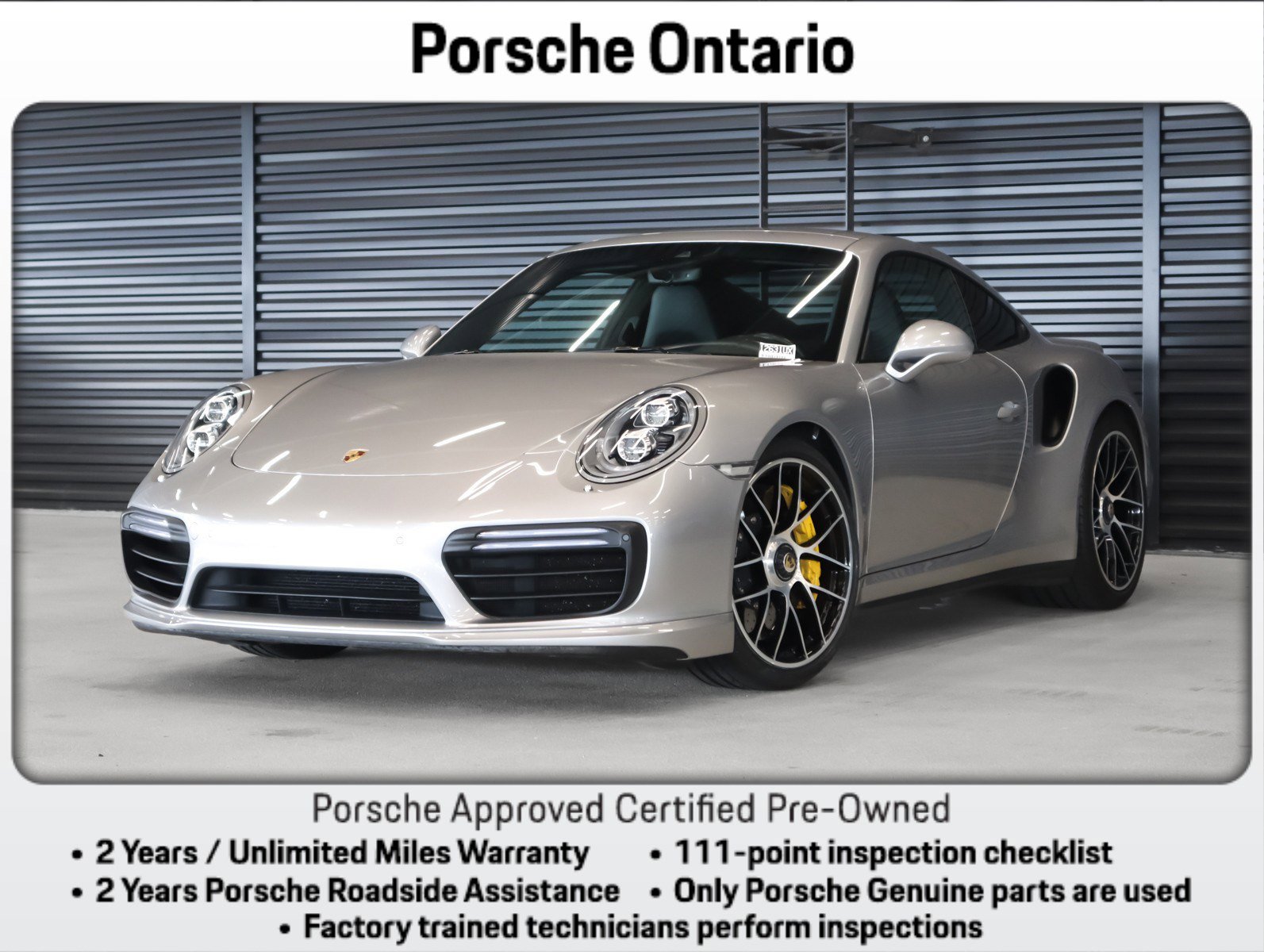 Certified 2018 Porsche 911 Turbo S
