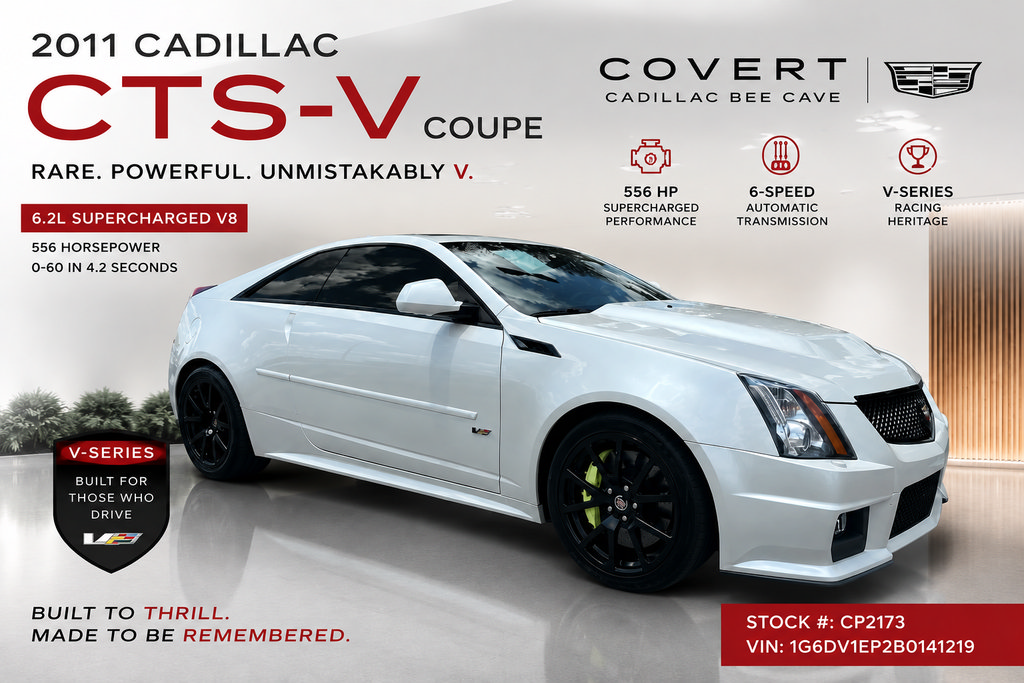 Used 2011 Cadillac CTS V w/ Wood Trim Package