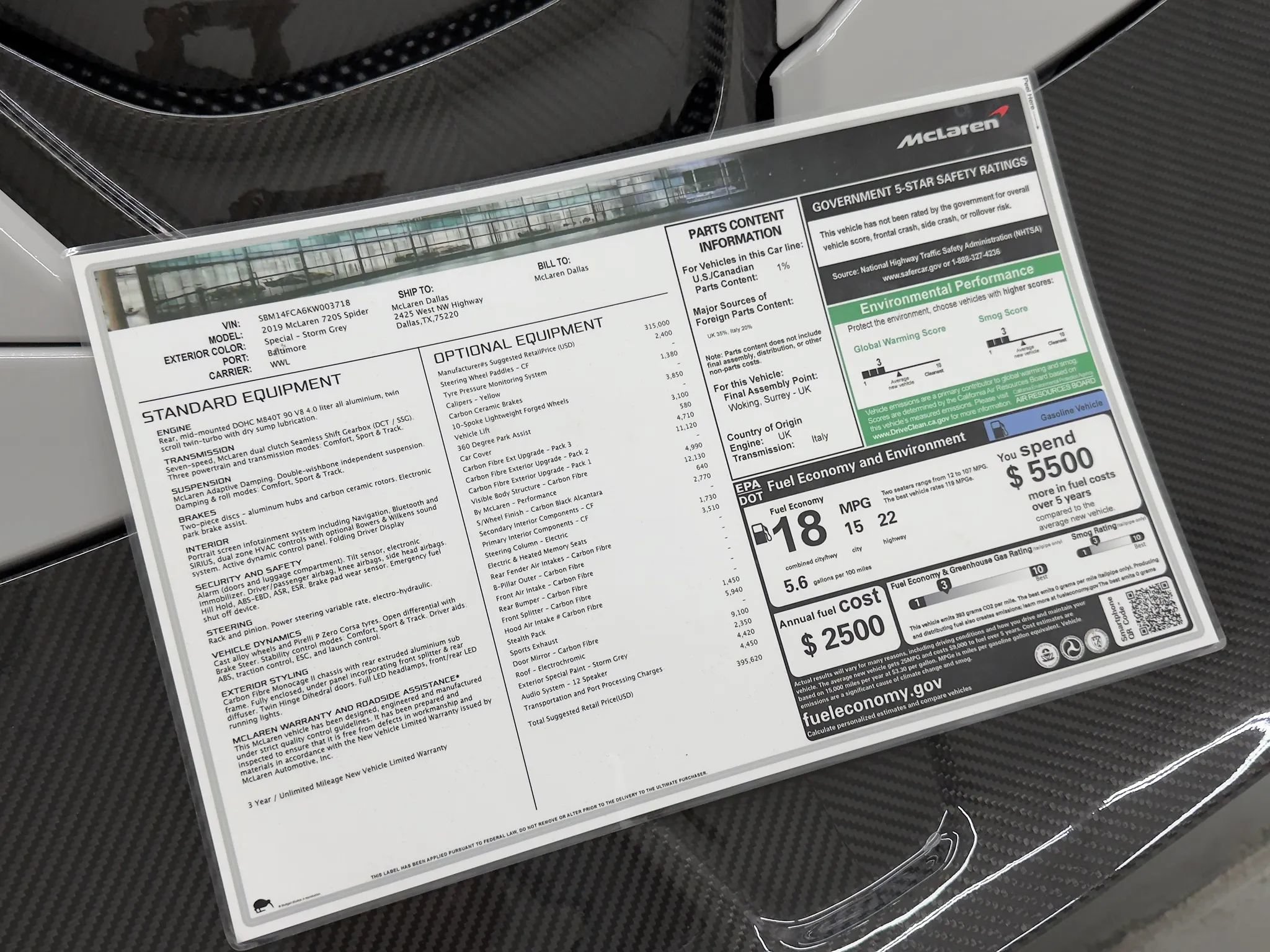 Used 2019 McLaren 720S Performance photo 2