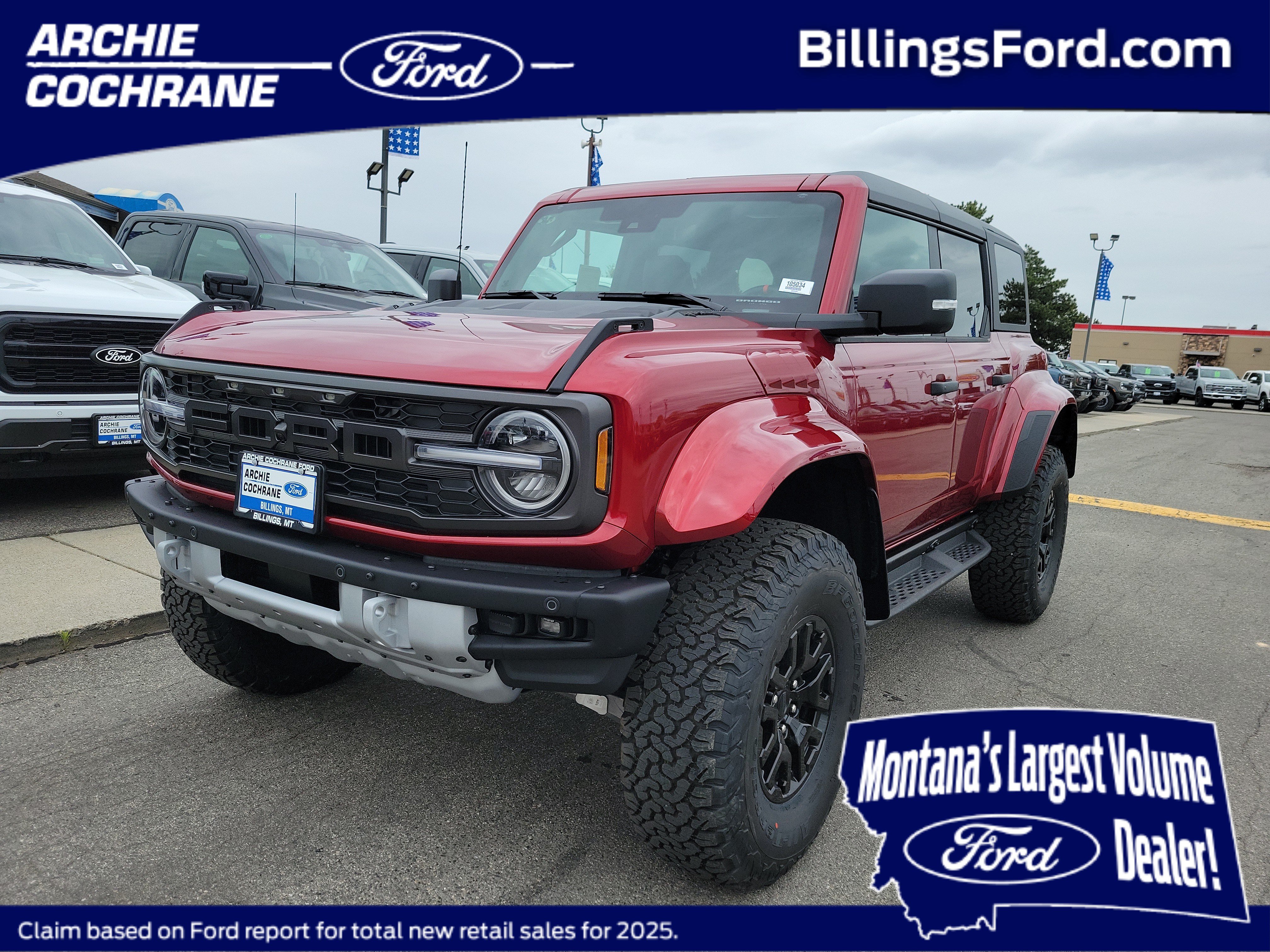 New 2026 Ford Bronco Raptor w/ Interior Carbon Fiber Pack