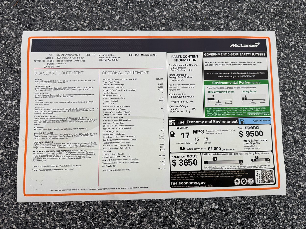 New 2026 McLaren 750S Spider photo 50